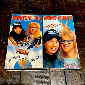 Wayne’s World VHS 2 Video Set